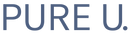 Das PURE U. Logo in blau