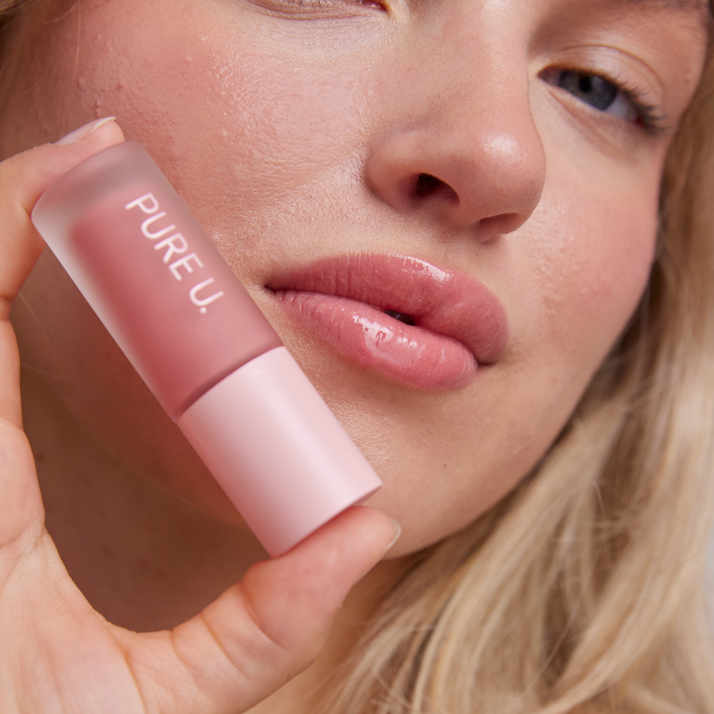 Model Pink Cloud Balmy Lip Tint Pure U Cosmetics