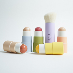 Das Produktbild von dem Make-up Set the All in All von PURE U. bestehend aus the Balm, Blush Balm, Concealer Balm, Highlighter Balm und Bronzing Balm 