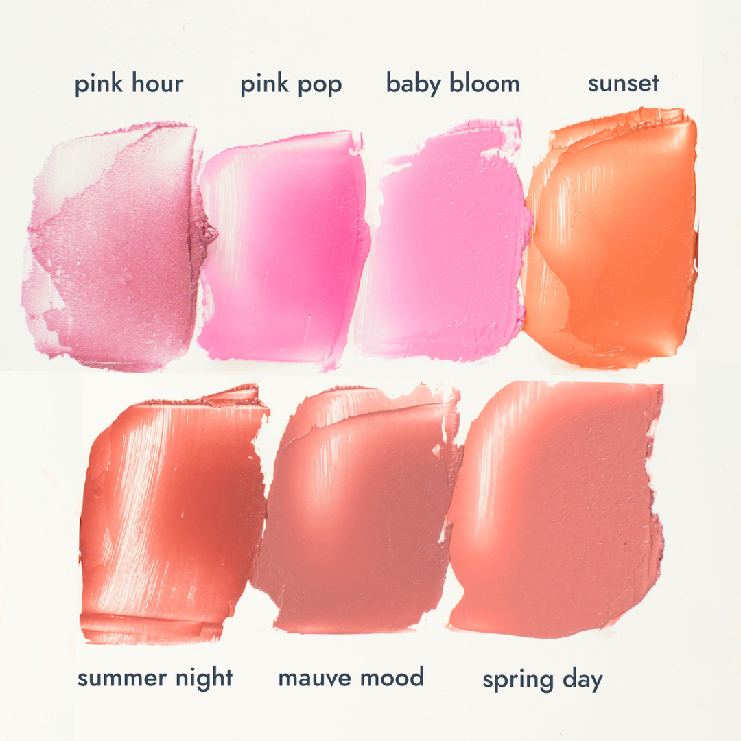 Cream Blush für sensible Haut Farbübersicht der Swatches